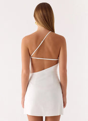 Willa Rose Mini Dress - White