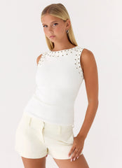 Play For It Top - Ivory