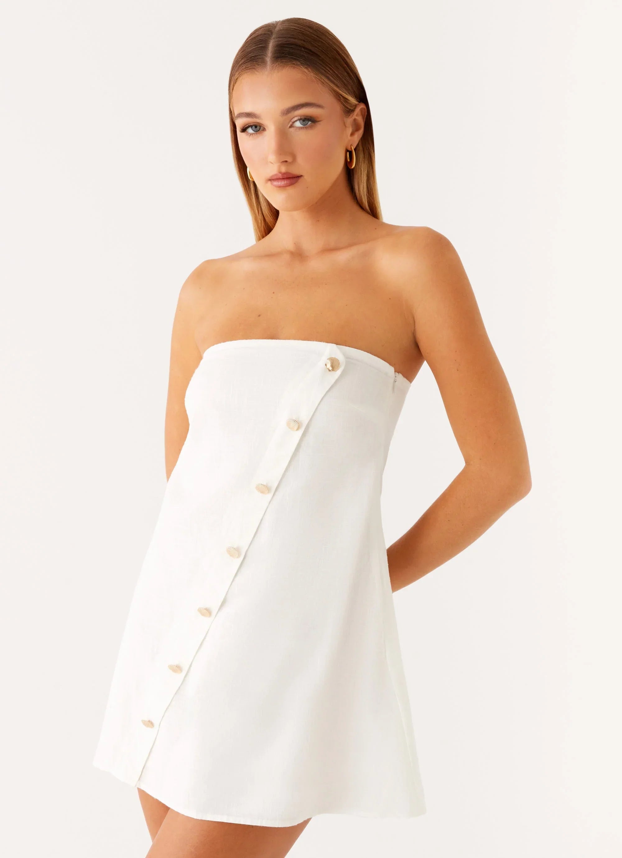 Hazel Mini Dress - White