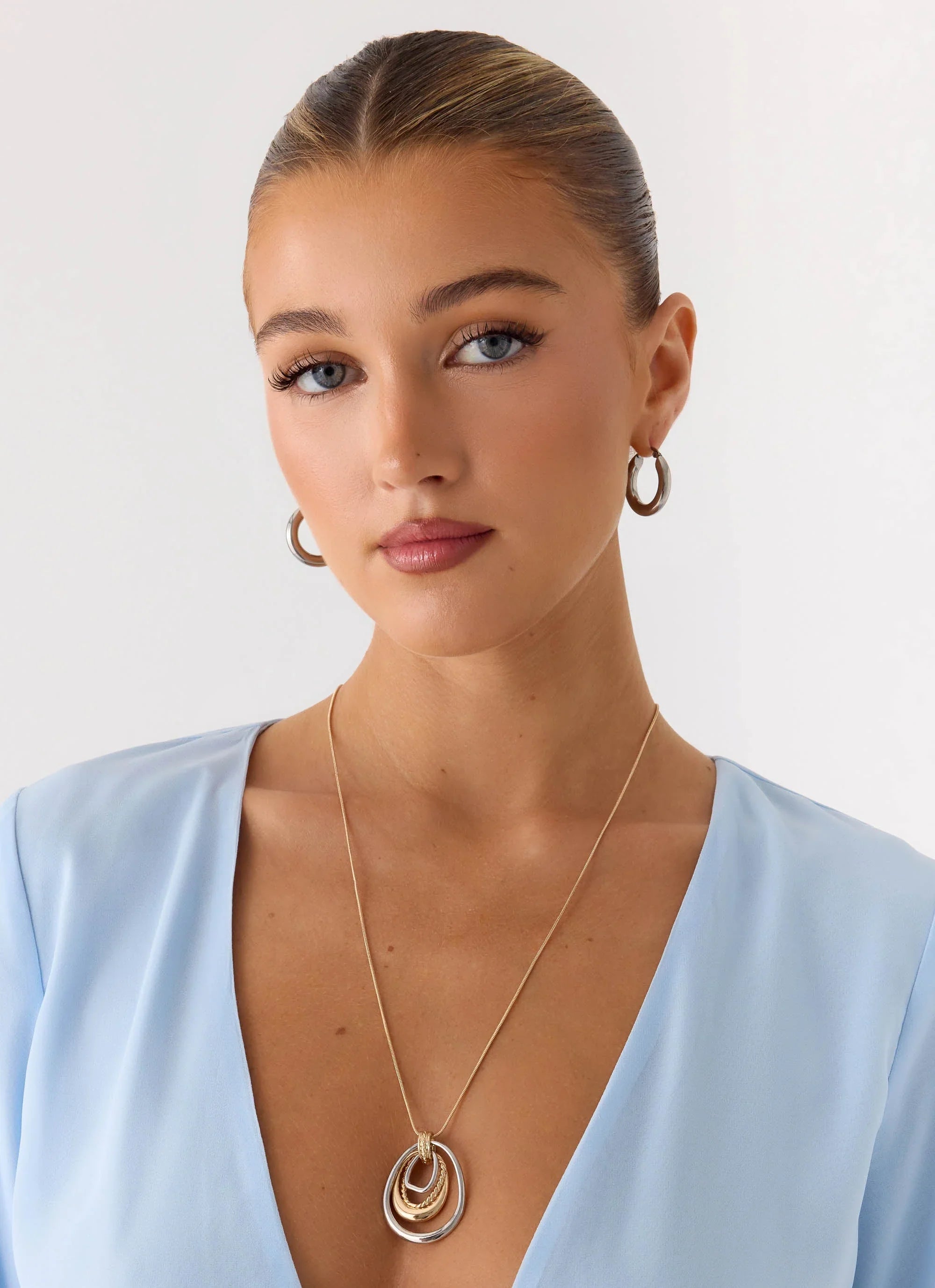 On The Low Necklace - Two Tone