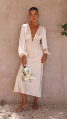Amara Maxi Dress - Champagne