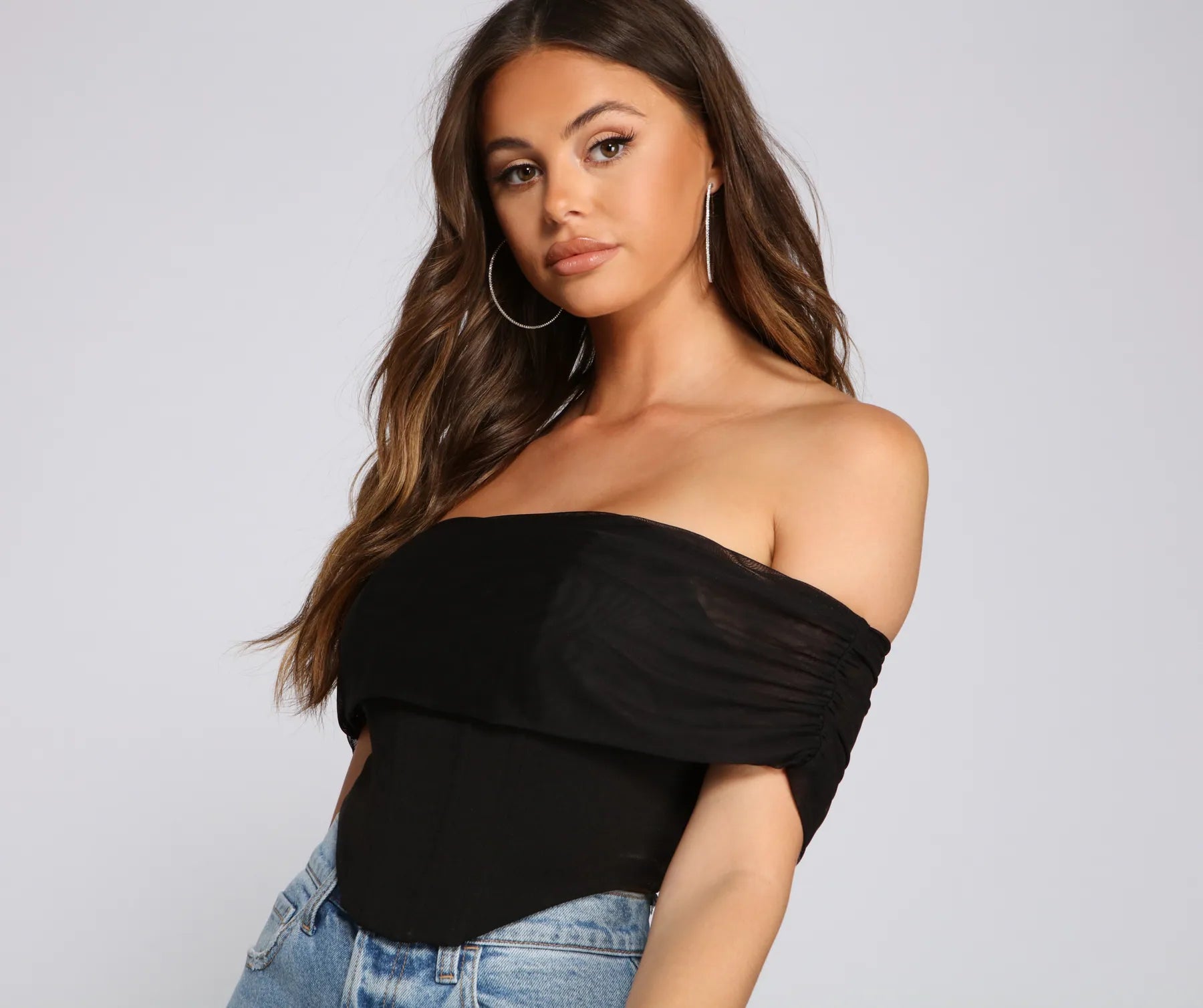 Date Night Strapless Crepe Dress