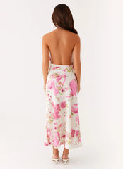 Jensen Midi Dress - Ivory Floral Print