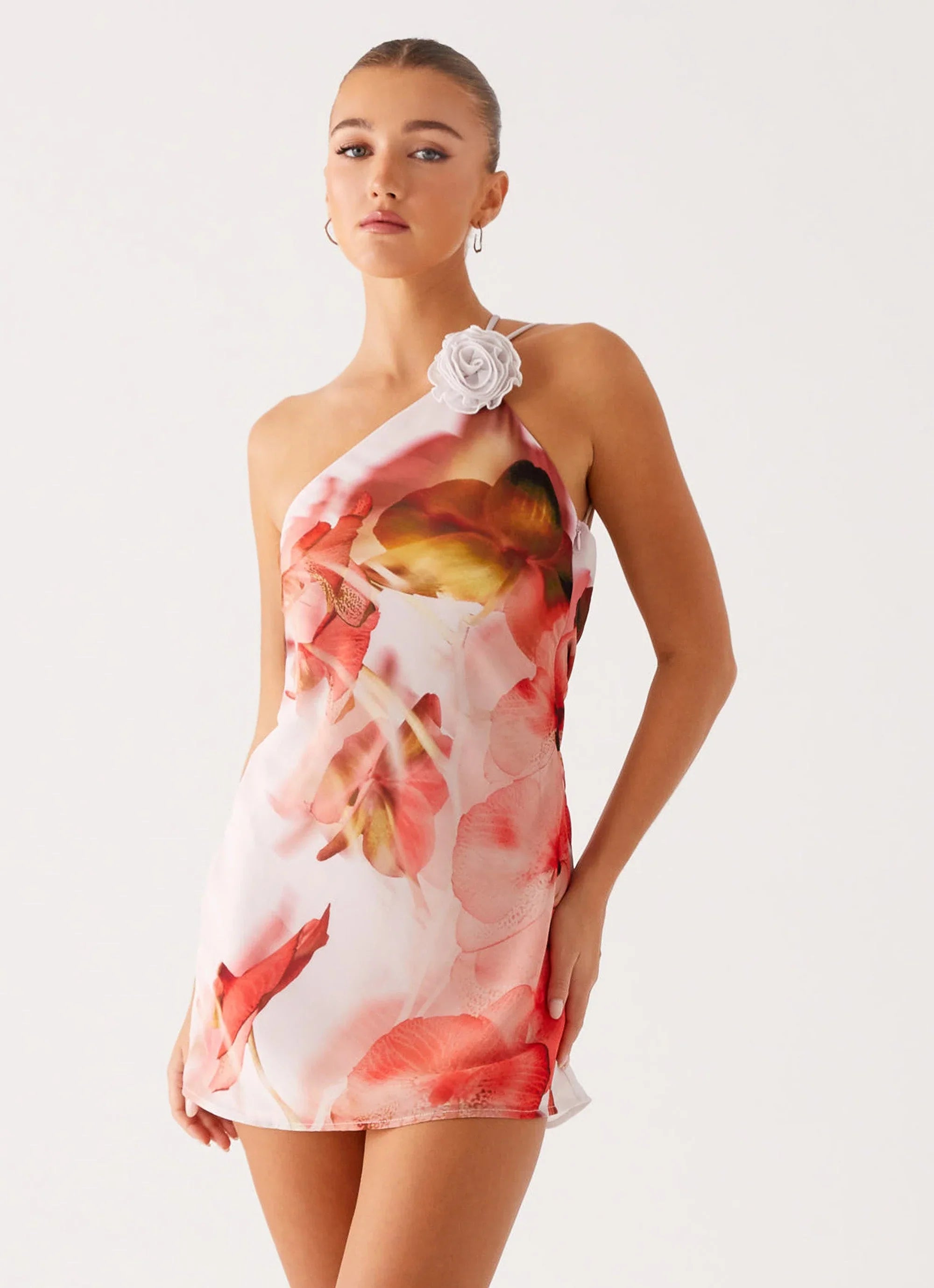 Kia Mini Dress - Peach Rose