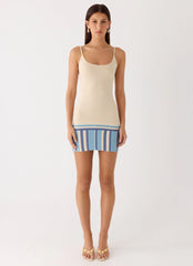 Lion Heart Knit Mini Dress - Ivory