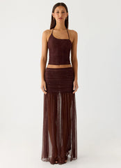 Sparkling Night Top - Chocolate